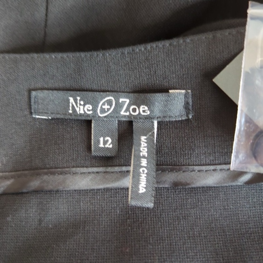 NIC+ZOE Black Flared A-line Midi Skirt NWT - Picture 3 of 13